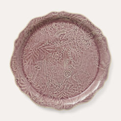 Round serving plate pizza plate lavender