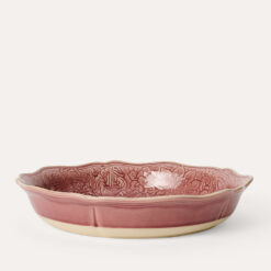 Pie dish old rose